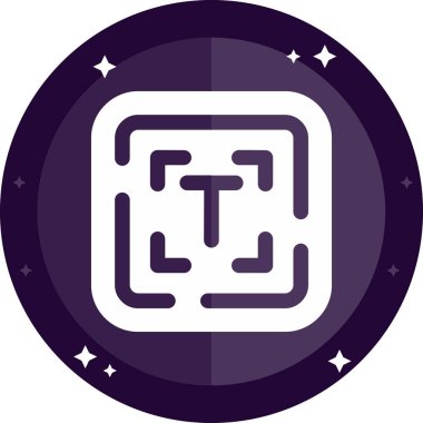 Çemberin haritalı bir simgesinin vektör çizimi