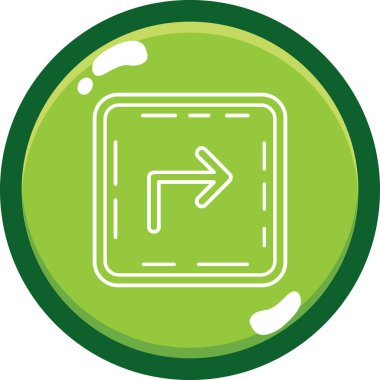 Bir dairenin tek bir simgesinin vektör çizimi