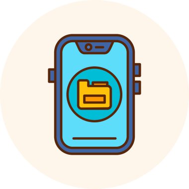 akıllı telefon akıllı vektör çizimi ile