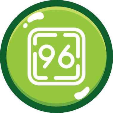 Modern yeşil ikonun vektör illüstrasyonu