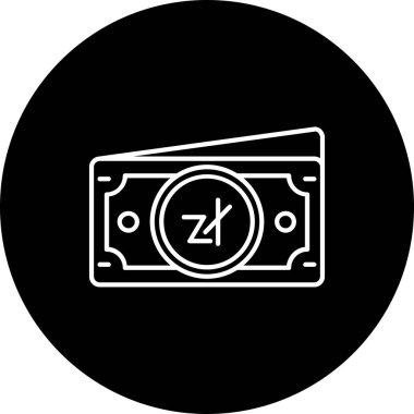 Para için. Web simgesi basit illüstrasyon