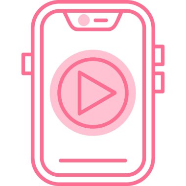 Akıllı saat. Web simgesi basit illüstrasyon