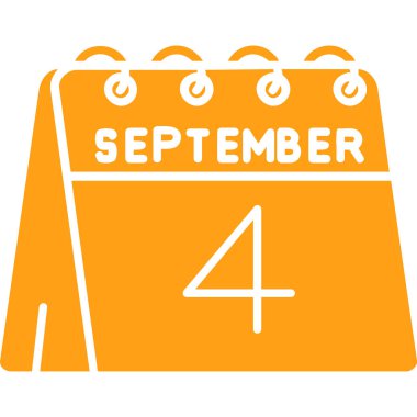 Takvim simgesinin vektör illüstrasyonu