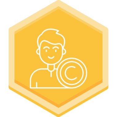 İş yönetimi ikonu. Web için iş yönetimi vektör simgelerinin basit illüstrasyonu