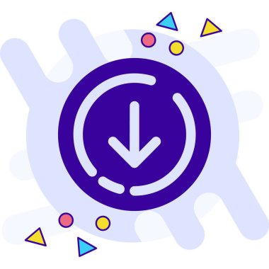 Bir saat simgesinin vektör gösterimi