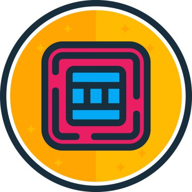 Seo simgesinin vektör illüstrasyonu