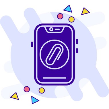 Telefon simgesinin vektör illüstrasyonu