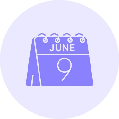 Tek bir gün takviminde 9 Haziran tarihi