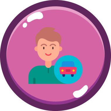 Sabun ikonu olan çocuk, çizgi film stili.