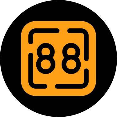 dijital numara 8 simgesi