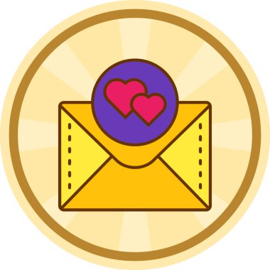 Sevgililer Günü mektup simgesi