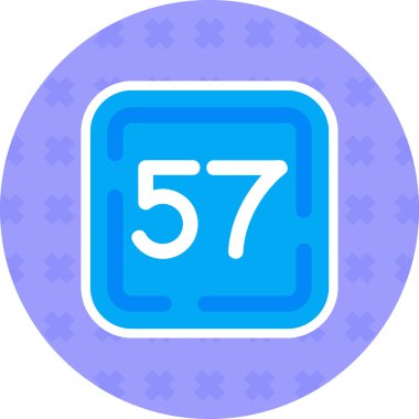 6 numaralı işaret simgesi, vektör illüstrasyon tasarımı