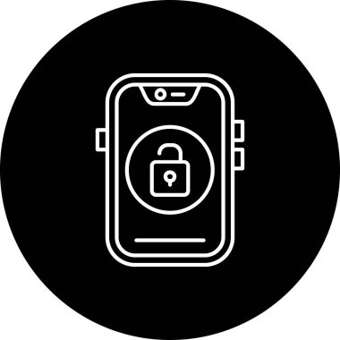 Akıllı telefon modern simgesinin vektör çizimi