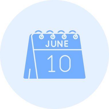 Vektör biçiminde tek gün simgesinde 1 Haziran tarihi