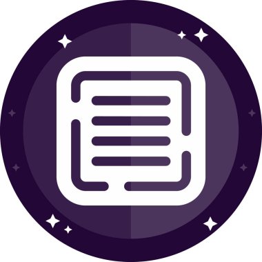 Belge. Web simgesi vektör illüstrasyonu