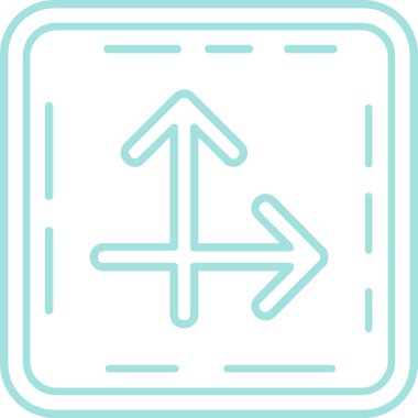 yön ok vektör simgesi modern basit vektör illüstrasyonu