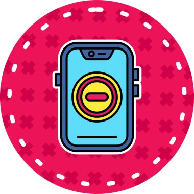 Bir mobil akıllı telefon simgesinin vektör çizimi