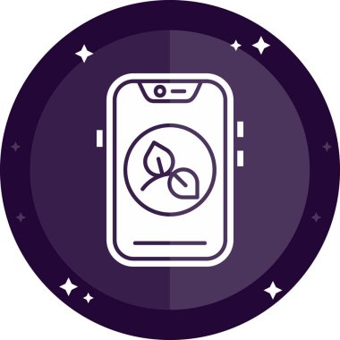 Bir smartphone simge vektör çizim