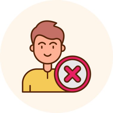 İnsan simgesinin vektör illüstrasyonu