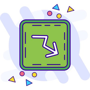 ok simgesi renkte vektör