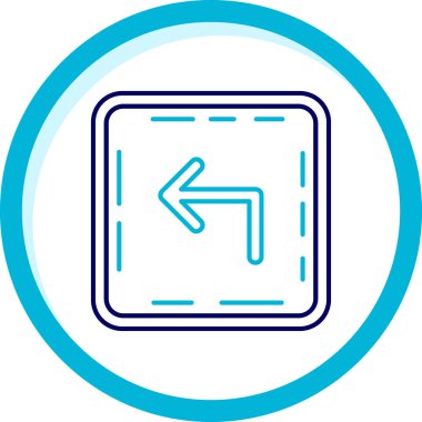 Sola ok. Web simgesi