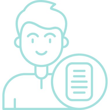 İnsan simgesinin vektör çizimi, vektör tasarımı