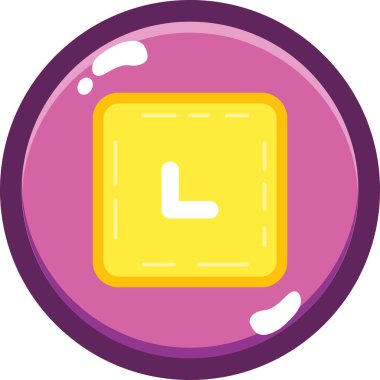 Alarm saati web simgesi, basit vektör illüstrasyonu