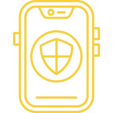 akıllı telefon simgesi, vektör illüstrasyonu basit tasarım