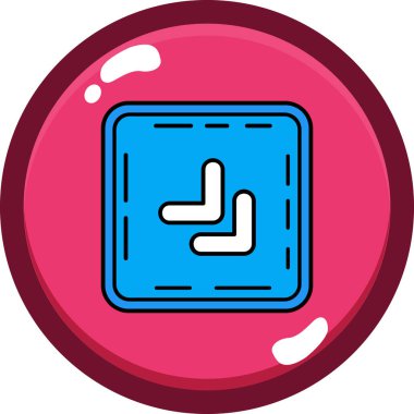 Modern b 'nin vektör illüstrasyonu eksik simgesi