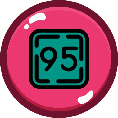 88s simgesi. vektör illüstrasyonu