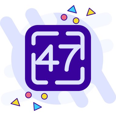 Mavi hat 14 saat hizmet simgesi beyaz arkaplanda izole edildi. Bütün gün. Tüm müşteri hizmetleri ikonu. 4 saat sembolü. renk çemberi düğmesi