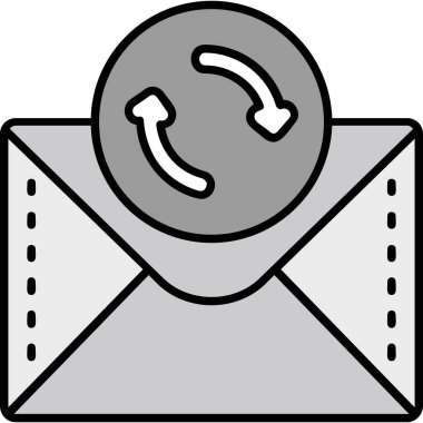 ileti ikonu vektör illüstrasyonu