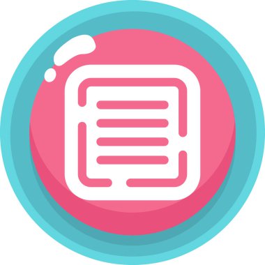 Belge. Web simgesi basit illüstrasyon