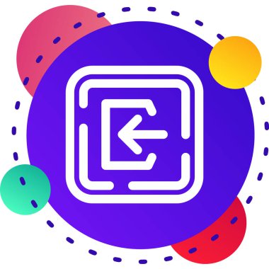 renk arkaplan üzerinde izole edilmiş renk geri dönüşüm kutusu ve çöp simgesi. Çöp kutusu simgesi. Geri dönüşüm kutusu işareti. Geri dönüşüm sepeti sembolü. eğimli çember dinamik şekilleri.