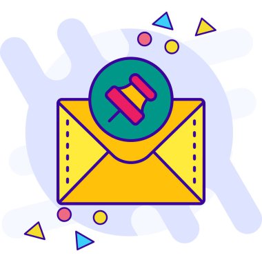 İçi doldurulmuş harf simgesi içeren zarf - özet biçimi