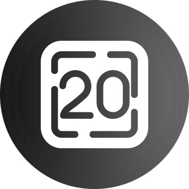 sıfır numaralı simge. Beyaz arkaplanda siyah daire düğmesi. vektör illüstrasyonu