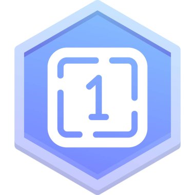 Rozet rozet simgesi pürüzsüz taslak biçimi