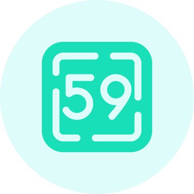 6-6 modern simge, vektör illüstrasyonu