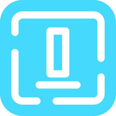 Modern b 'nin vektör illüstrasyonu eksik simgesi