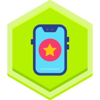 Akıllı telefon. Web simgesi basit illüstrasyon