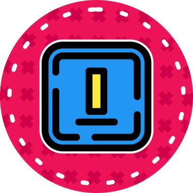 Kumarhane yonga simgesi, basit vektör illüstrasyonu