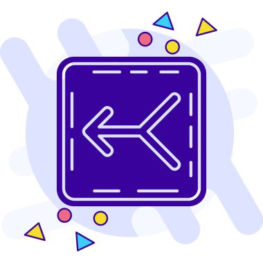 Beyaz arkaplanda izole edilmiş taksi simgesi olan renk çizgisi haritası işaretçisi. konum belirleyici sembol. Değişken rastgele dinamik şekiller. vektör.