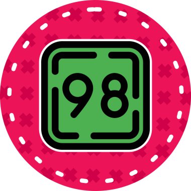 Kumarhane çipi ikonu. vektör illüstrasyonu