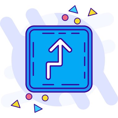 Ok. Web simgesi basit illüstrasyon