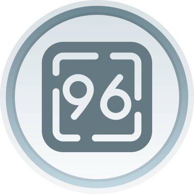 Modern b 'nin vektör illüstrasyonu 9-6 ikonundan yoksun