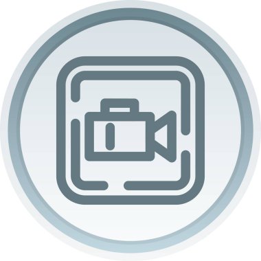 Kamera modern simgesinin vektör illüstrasyonu