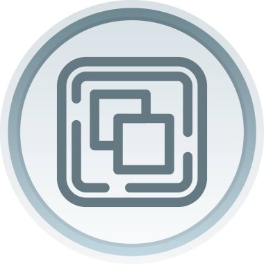 Bir çizgi simgesinin eşsiz vektör illüstrasyonu