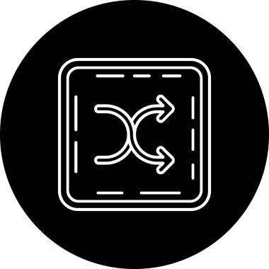 Eğilim biçimi izole edilmiş arkaplanda ok yönü simgesi