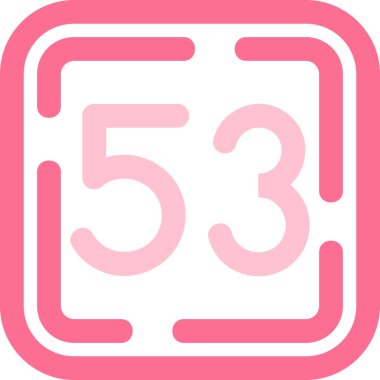 5 sayı simgesinin vektör illüstrasyonu