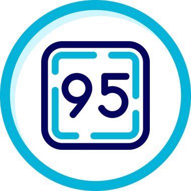 995. Yıl dönümü simgesi, özet vektörü